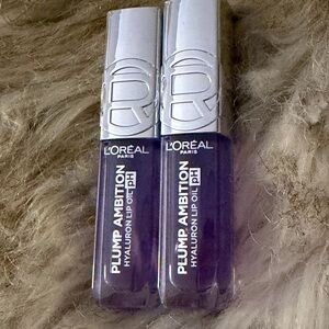 ‼️2 Pack ‼️ L’Oreal Plump Ambition Hyaluron Lip Oil PH - Lilac